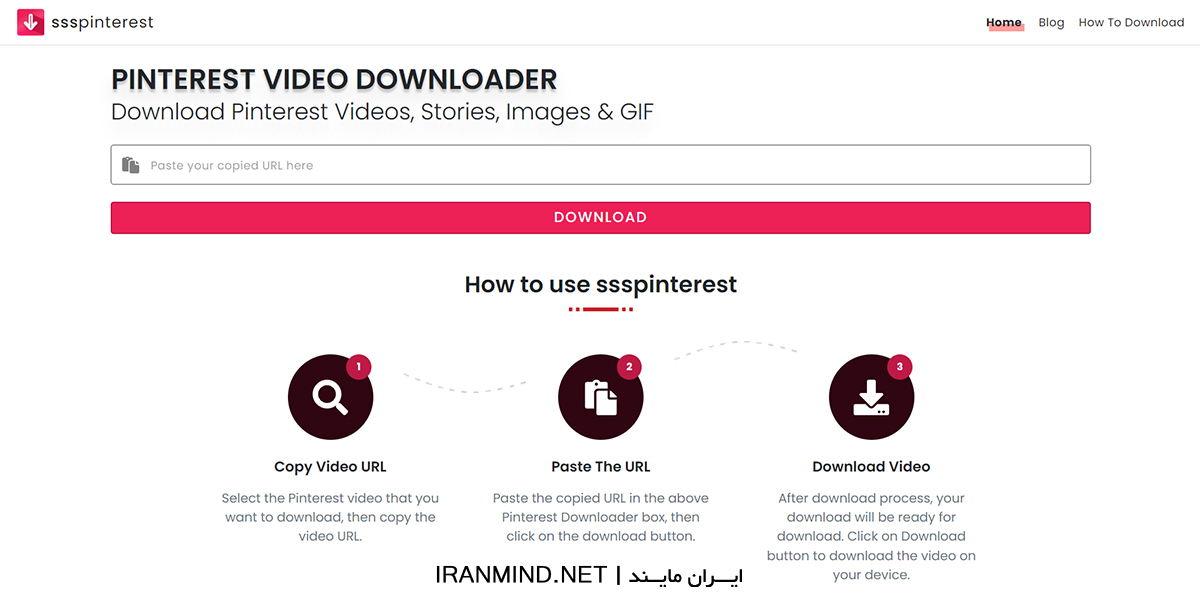 دانلود ویدیو از پینترست برای اندروید ، برنامه دانلود فیلم از پینترست