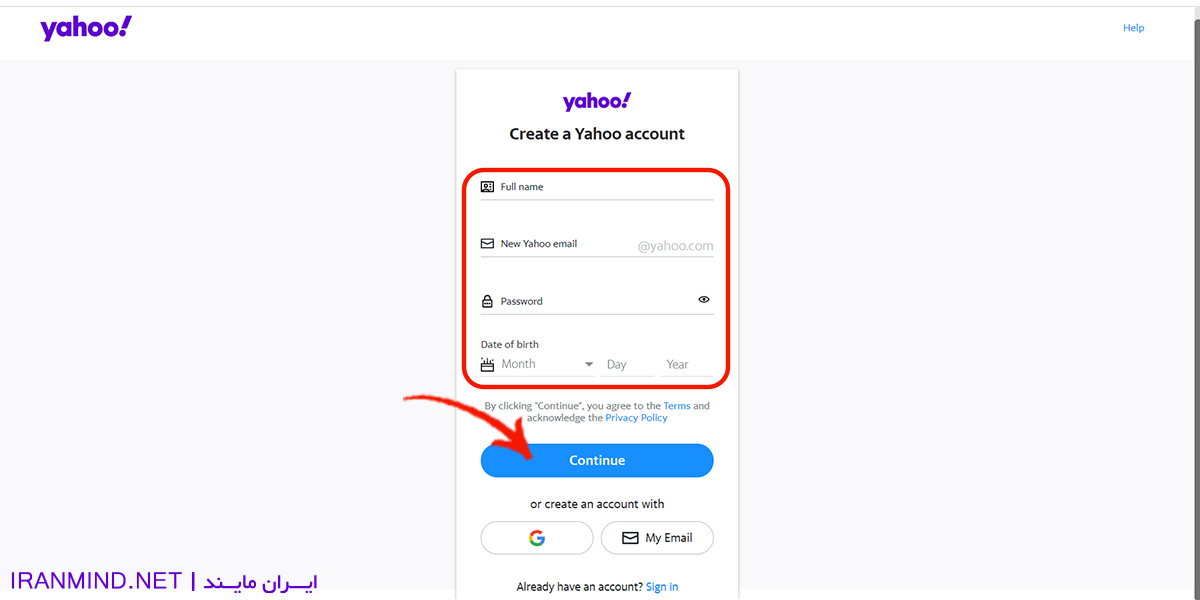 ساخت ایمیل جدید ، ساختن gmail ، ساخت ایمیل